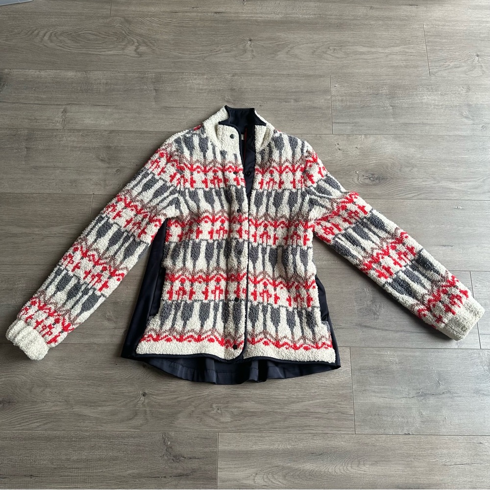EUC Sleeping On Snow Intarsia Sweater Jacket - size XS